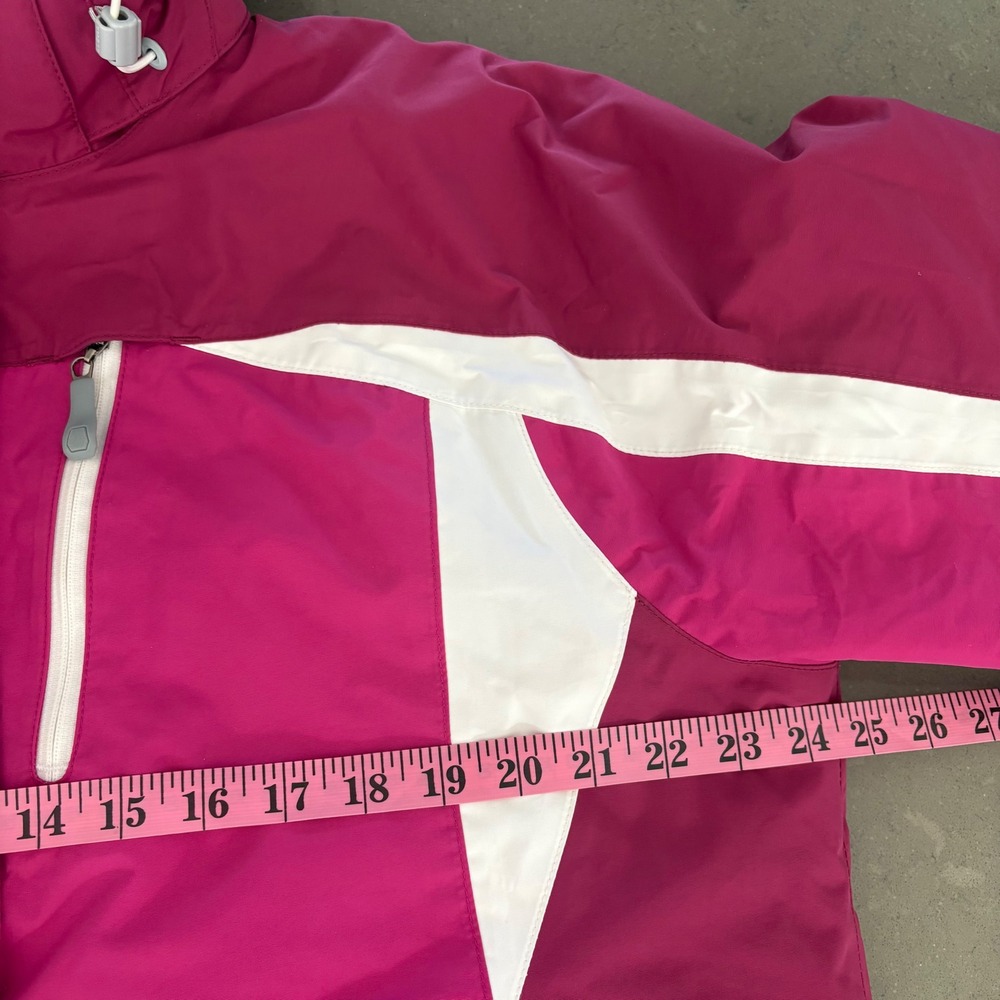 LL Bean Wildcat Ski Jacket Womens XL Pink Burgundy Insulated Hooded Snow Coat - Picture 4 of 10